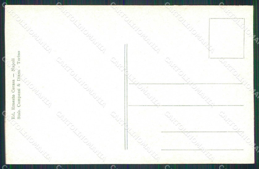 Napoli Città Castello dell'Ovo Brunner 8115 cartolina RT2528 – retro