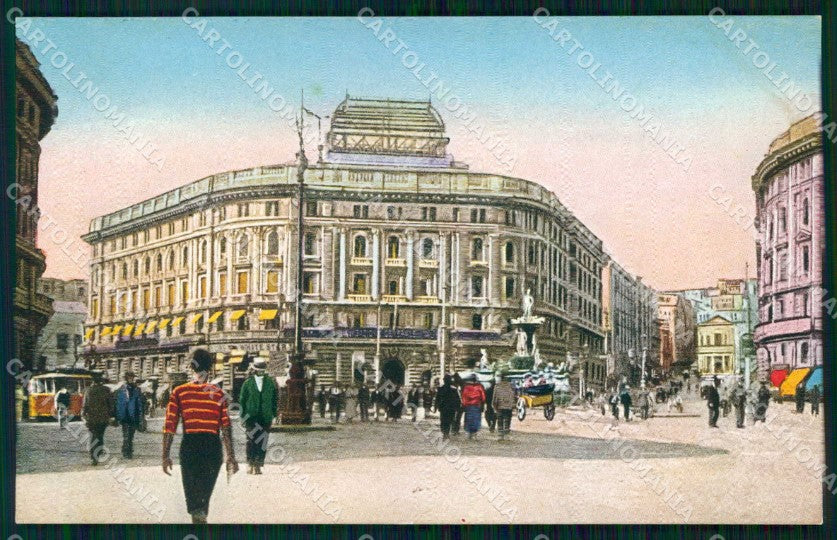 Napoli Città Piazza Bovio Palazzo dei Telefoni Tram cartolina RT2529 – fronte