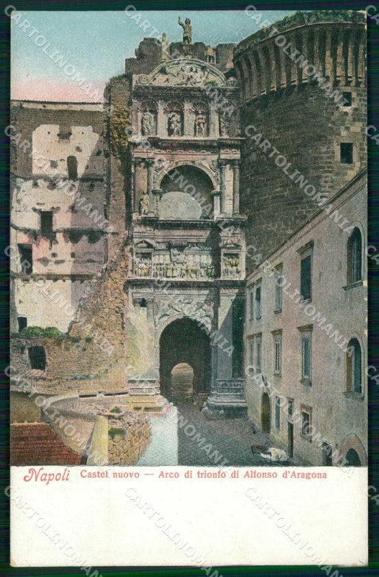 Napoli Città Castel Nuovo Arco di Trionfo di Alfonso d'Aragona cartolina RT2535 – fronte