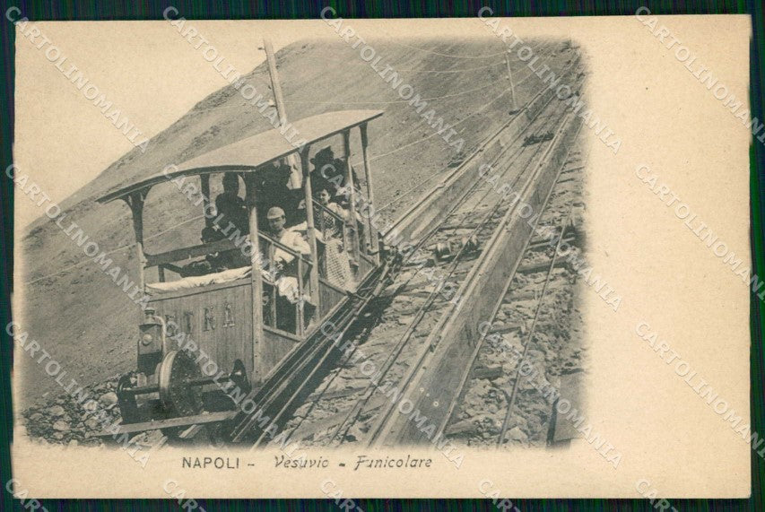 Napoli Città Funicolare del Vesuvio cartolina RT2546 – fronte