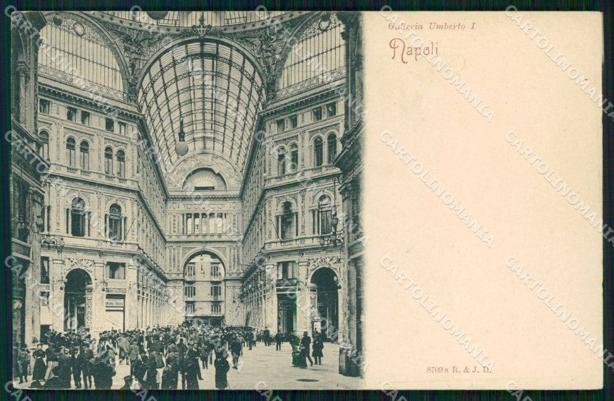 Napoli Città Galleria Umberto I Rommler 8709 cartolina RT2567 – fronte
