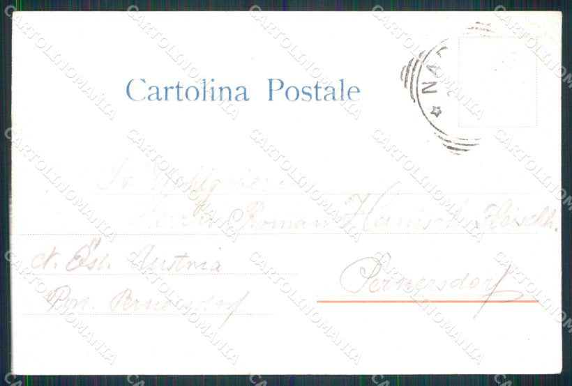 Napoli Città Palazzo Donn'Anna Barca cartolina RT2569 – retro