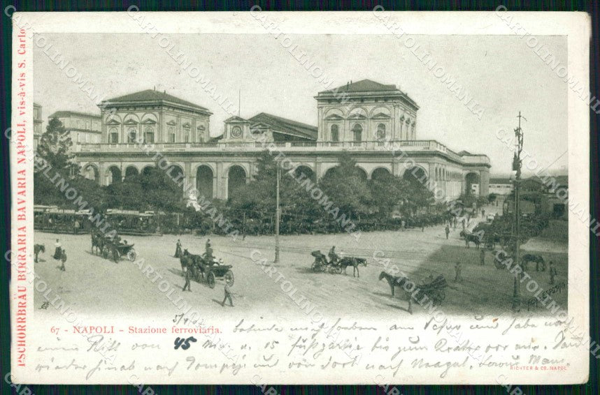 Napoli Città Stazione Ferroviaria cartolina RT2571 – fronte