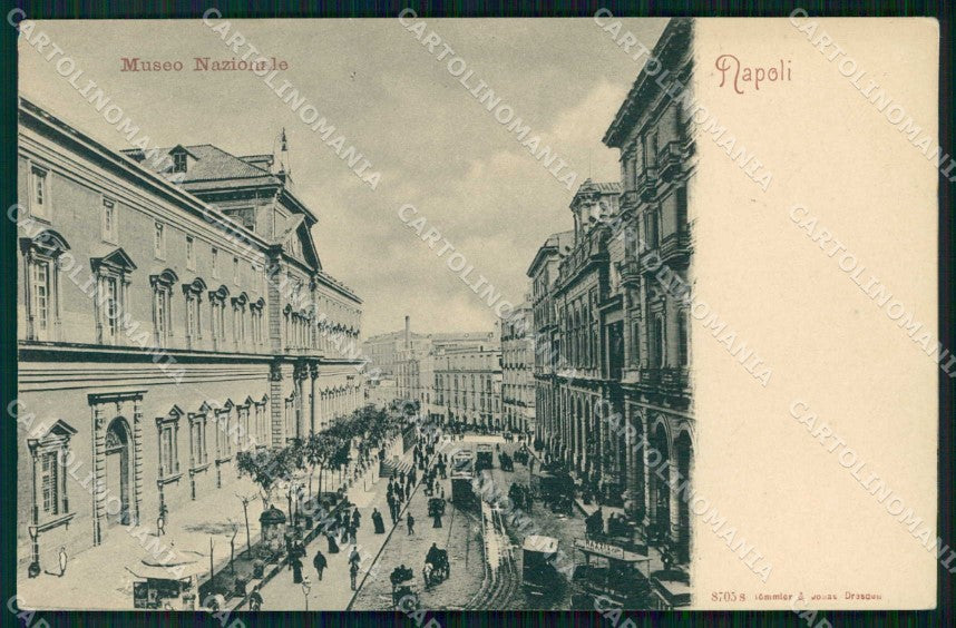 Napoli Città Museo Nazionale Tram Rommler 8705 cartolina RT2573 – fronte