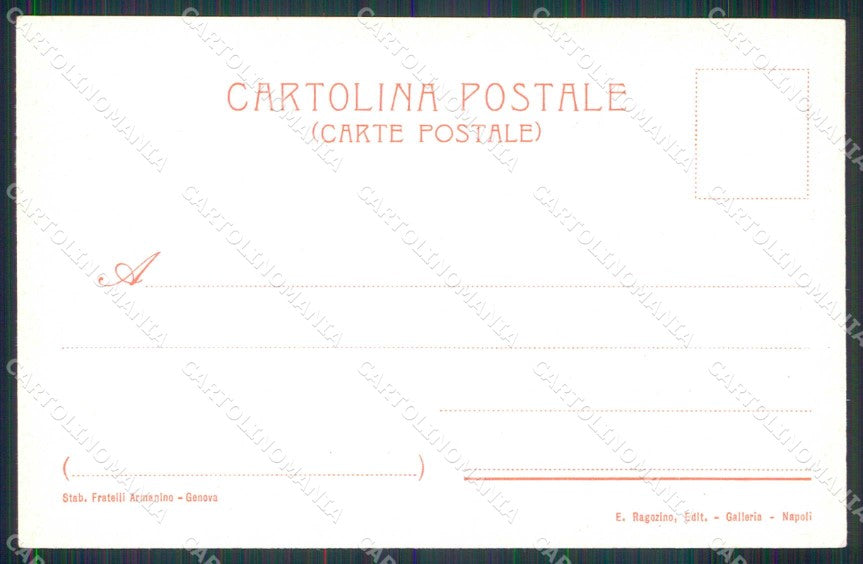 Napoli Città Rotonda di Via Caracciolo Posillipo Capuano cartolina RT2577 – retro