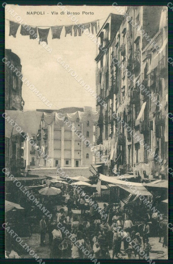 Napoli Città Via di Basso Porto cartolina RT2580 – fronte