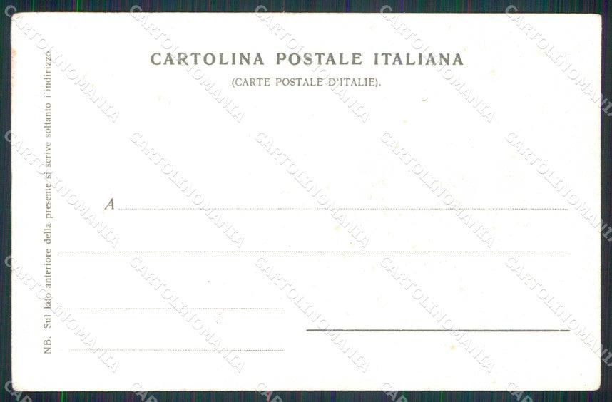 Napoli Città Gradini Santa Barbara cartolina RT2582 – retro