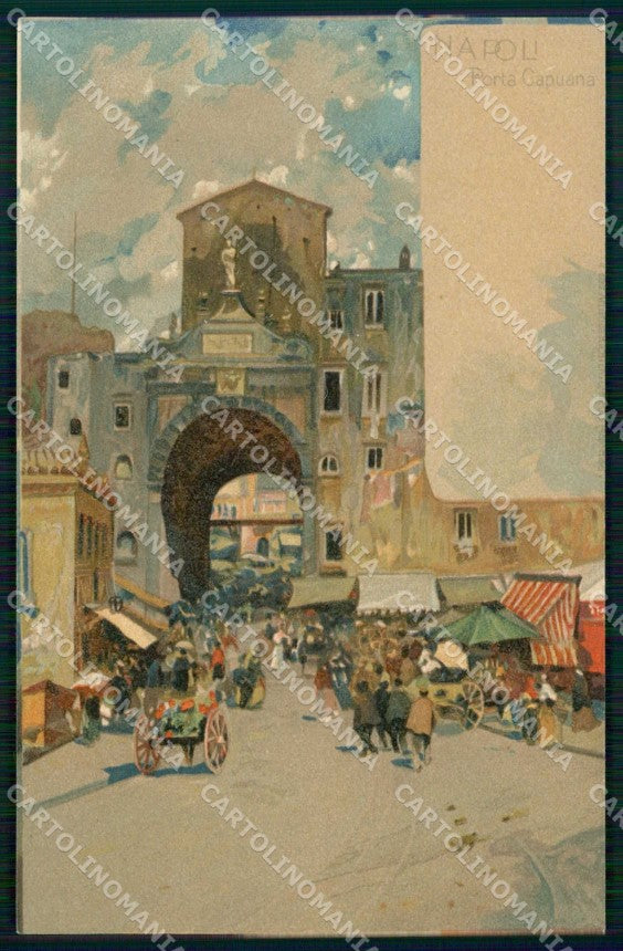 Napoli Città Porta Capuana cartolina RT2585 – fronte