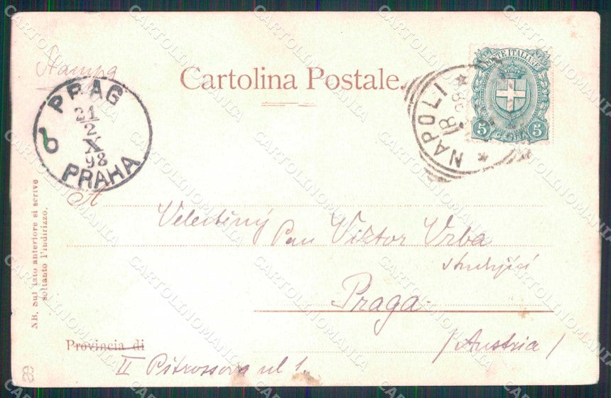 Napoli Città Strada di Santa Lucia Stengel 11206 cartolina RT2589 – retro