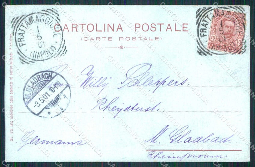 Napoli Città Piazza dei Martiri Colonna della Vittoria cartolina RT2602 – retro