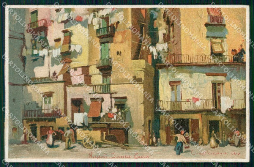 Napoli Città Santa Lucia cartolina RT2603 – fronte
