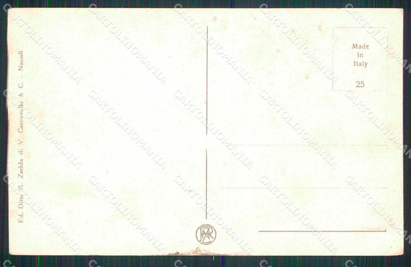 Napoli Città Piazza Municipio Monumento Vitt Emanuele II ABRASA cartolina RT2611 – retro