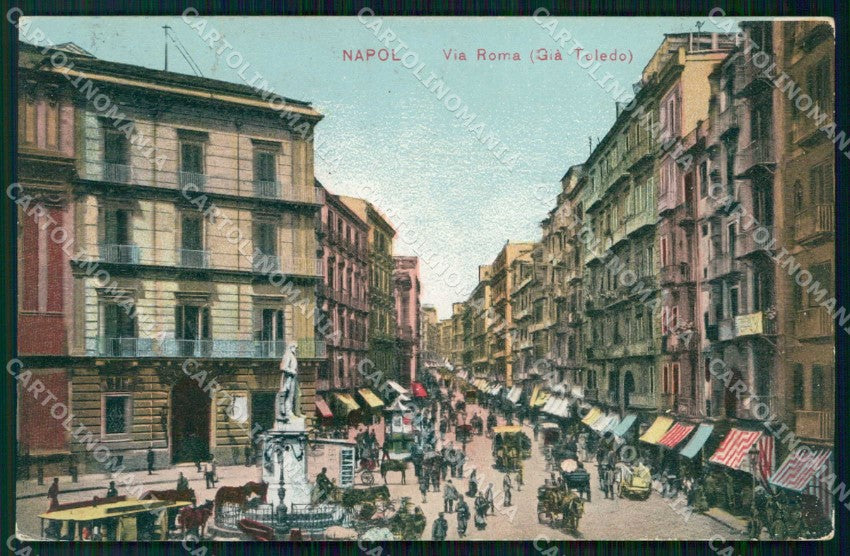 Napoli Città Via Roma già Toledo cartolina RT2615 – fronte