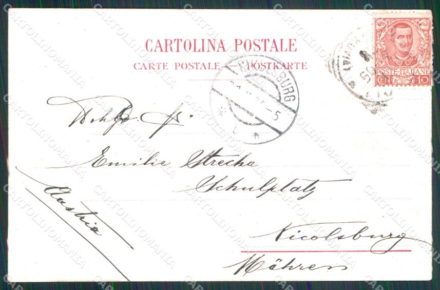 Napoli Città Via Municipio cartolina RT2618 – retro