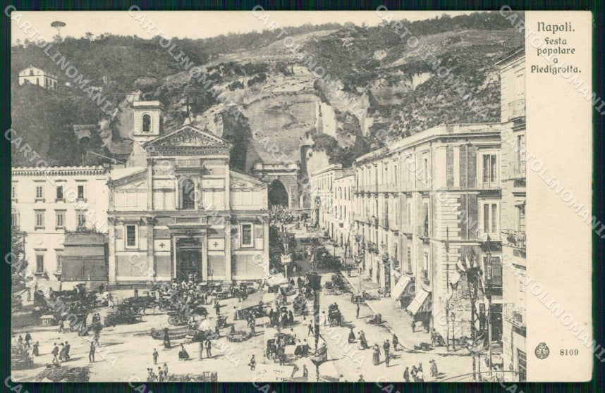 Napoli Città Festa Popolare a Piedigrotta Brunner 8109 cartolina RT2622 – fronte
