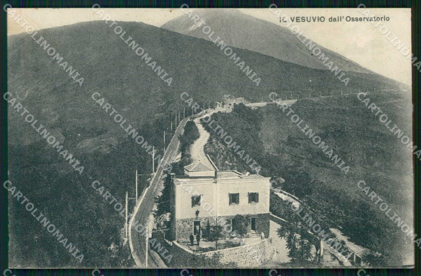 Napoli Città Veduta del Vesuvio dall'Osservatorio cartolina RT2625 – fronte