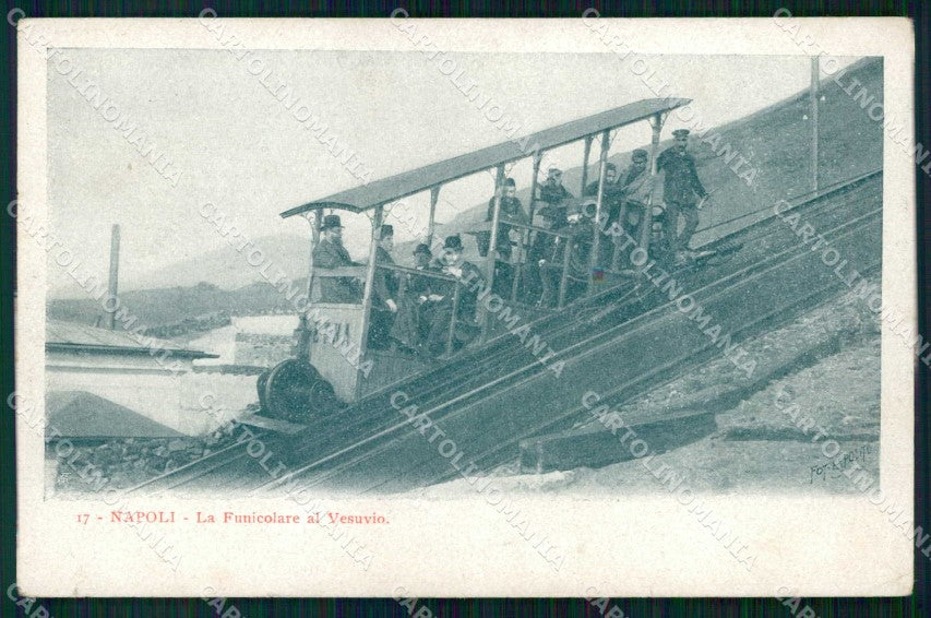 Napoli Città Funicolare del Vesuvio Foto cartolina RT2628 – fronte