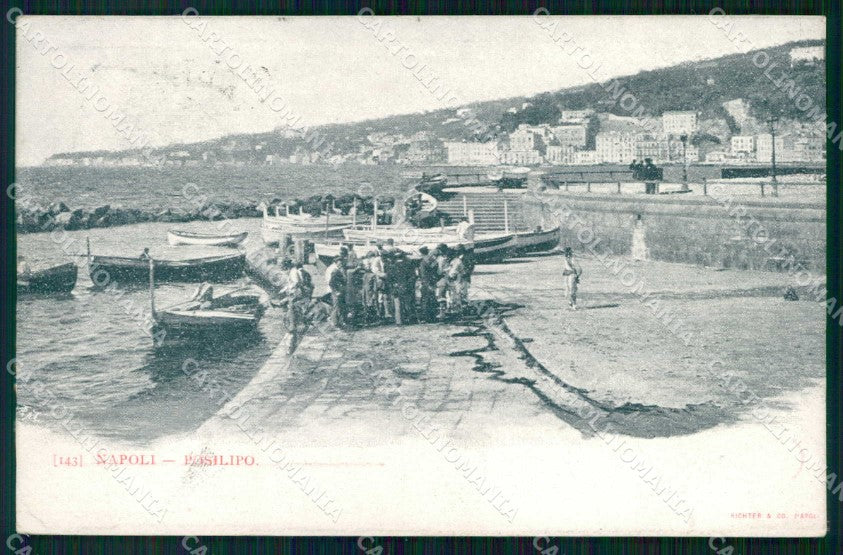 Napoli Città Posillipo Barche cartolina RT2630 – fronte