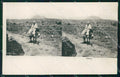 Napoli Città Mulattiera Vesuvio Stereoview cartolina RT2632 – fronte