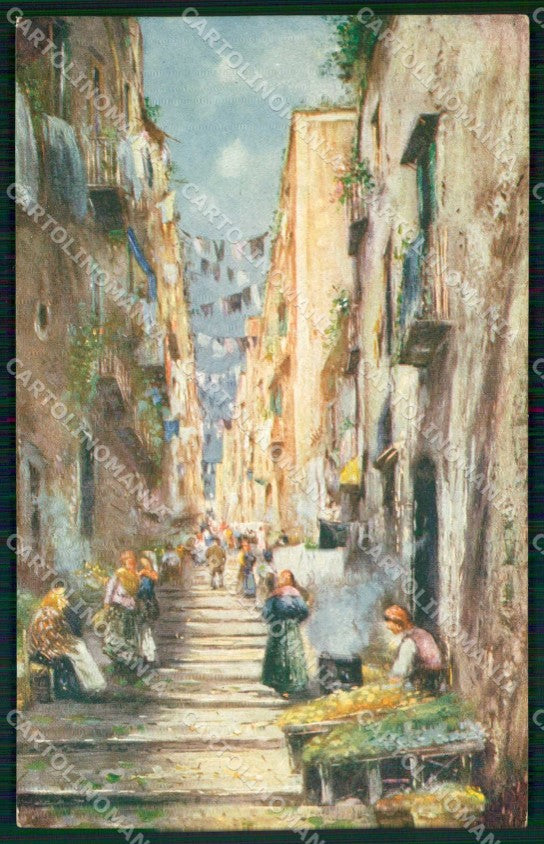 Napoli Città Gradoni di Chiaia cartolina RT2636 – fronte