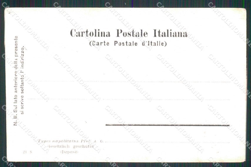 Napoli Città Costumi Foto cartolina RT2660 – retro