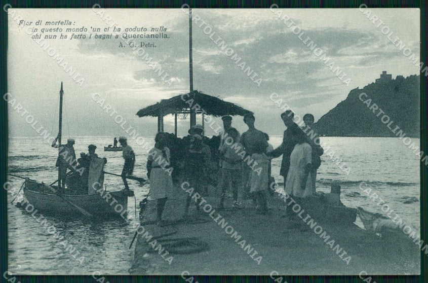 Livorno Quercianella Bagni Paolieri Barche Brunner cartolina RT2664 – fronte