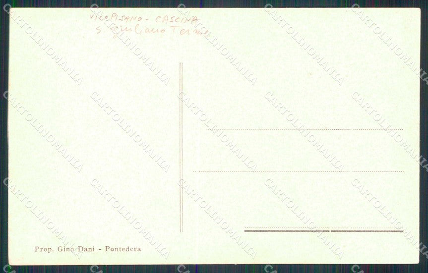 Pisa Vicopisano Uliveto Terme Via dell'Arancio cartolina RT2676 – retro