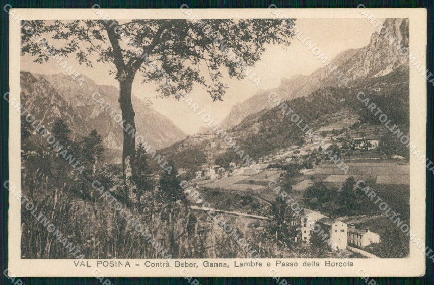 Vicenza Posina Passo della Borcola cartolina RT2691 – fronte