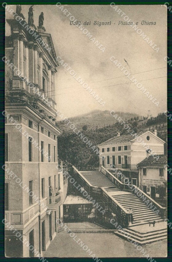 Vicenza Valli dei Signori Piazza Chiesa cartolina RT2693 – fronte