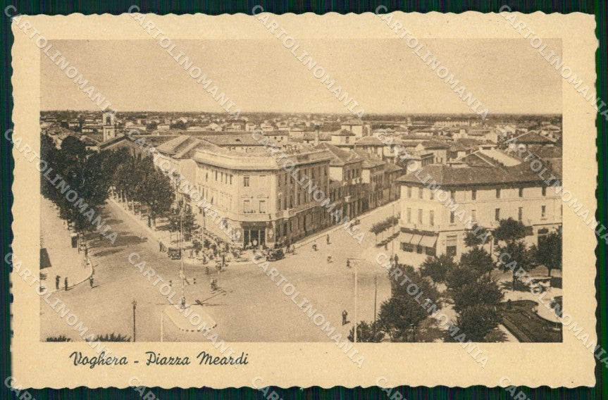 Pavia Voghera Piazza Meardi cartolina RT2704 – fronte