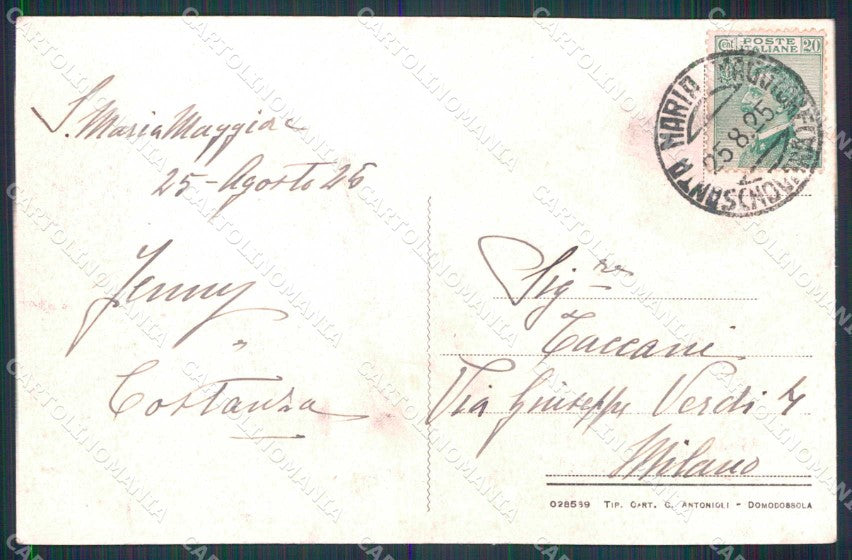 Verbania Craveggia Vocogno Santa Maria Maggiore Valle Vigezzo cartolina RT2708 – retro