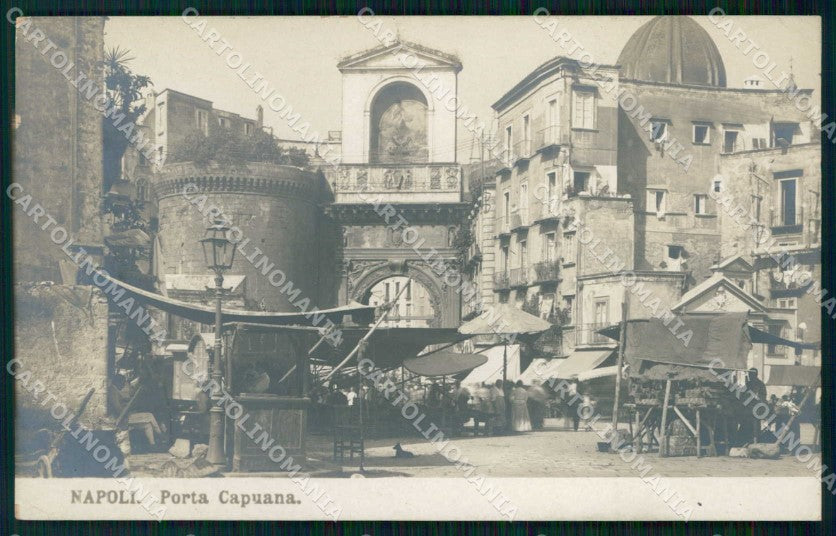 Napoli Città Porta Capuana Mercato Foto cartolina RT2722 – fronte