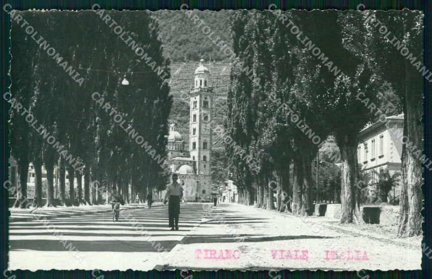 Sondrio Tirano Viale Italia Foto cartolina RT2746 – fronte