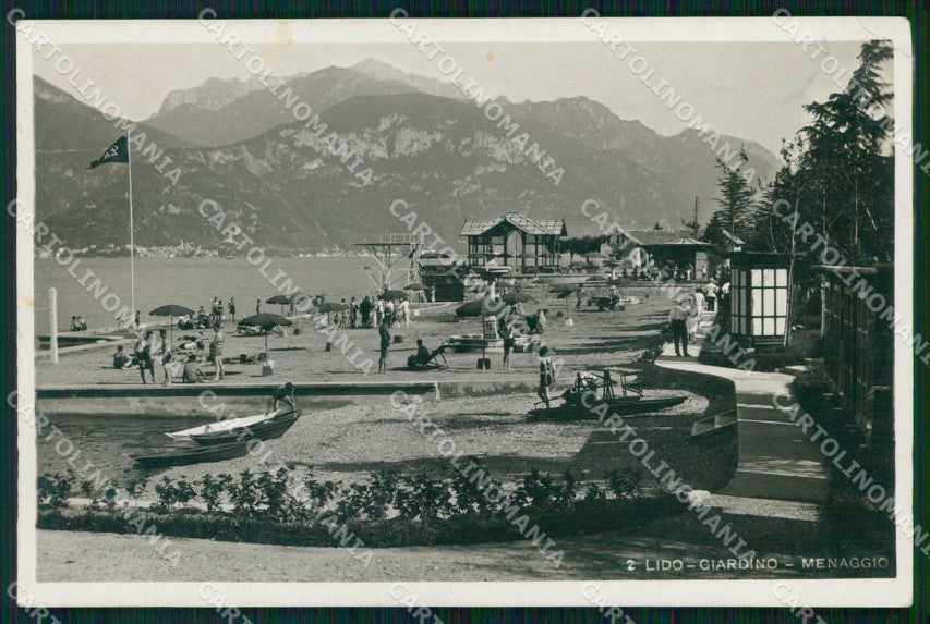 Como Menaggio Lido Giardino Foto cartolina RT2771 – fronte