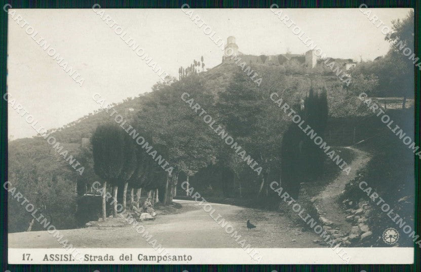 Perugia Assisi Strada del Camposanto NPG Foto cartolina RT2774 – fronte