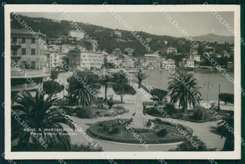 Genova Santa Margherita Piazza Vitt Eman Brunner 401 16 Foto cartolina RT2791 – fronte