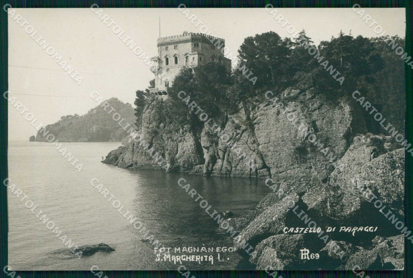 Genova Santa Margherita Castello di Paraggi Foto cartolina RT2795 – fronte