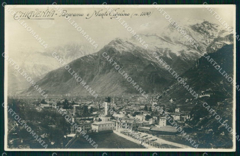 Sondrio Chiavenna Monte Cigolino Foto cartolina RT2801 – fronte