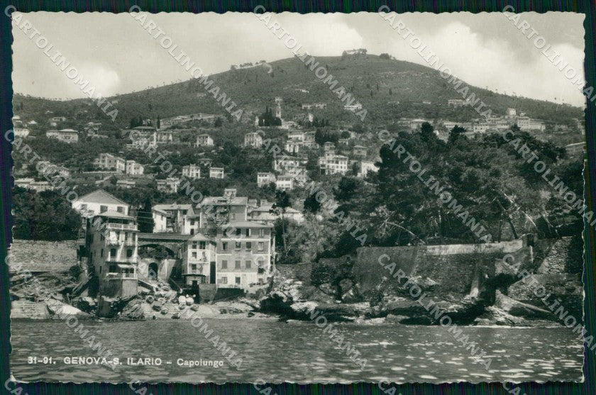 Genova Città Sant'Ilario Capolungo Brunner 81 91 Foto cartolina RT2807 – fronte