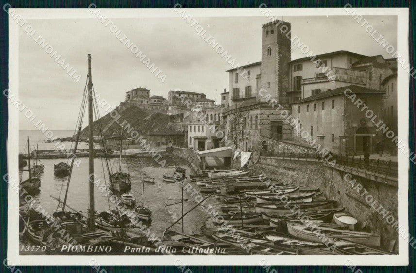 Livorno Piombino Punta della Cittadella Barche Foto cartolina RT2810 – fronte