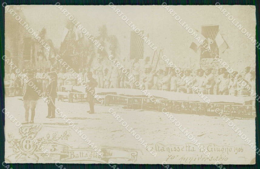 Caltanissetta Città Anniversario Battaglione Bersaglieri Foto cartolina RT2835 – fronte