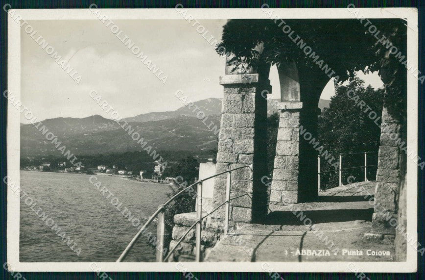Croazia Abbazia Punta Coiova PIEGHINA Foto cartolina RT2840 – fronte