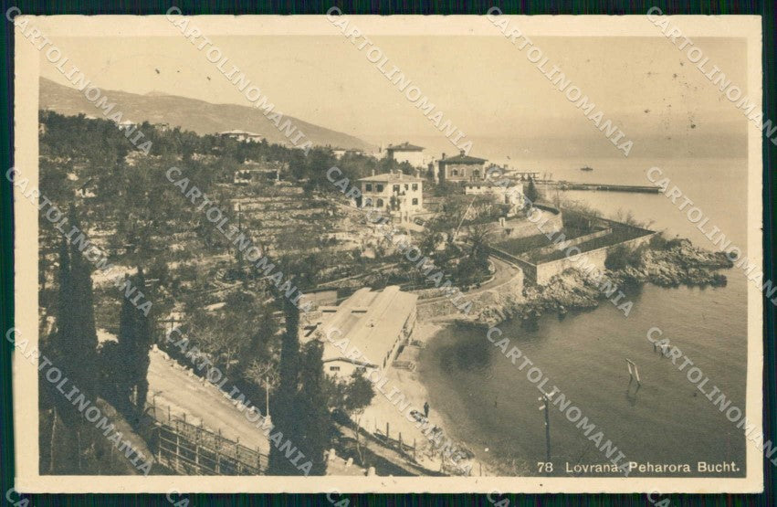 Croazia Laurana Foto cartolina RT2842 – fronte