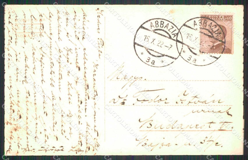 Croazia Laurana Foto cartolina RT2842 – retro