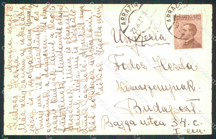 Croazia Laurana Foto cartolina RT2843 – retro