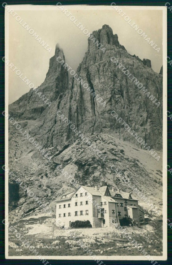 Trento Pozza di Fassa Rifugio del Vajolet Dolomiti Foto cartolina RT2849 – fronte