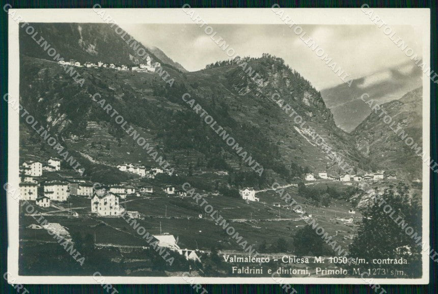 Sondrio Chiesa in Valmanenco Contrada Faldrini Foto cartolina RT2853 – fronte