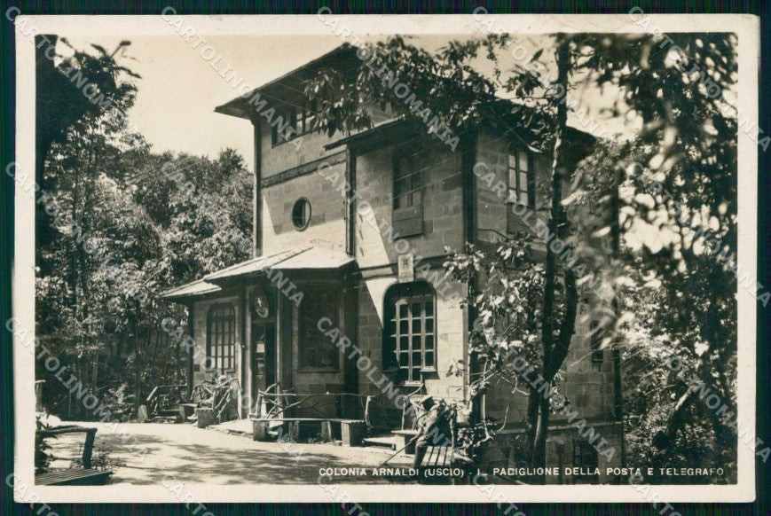 Genova Uscio Colonia Arnaldi Padiglione Posta Telegrafi Foto cartolina RT2855 – fronte