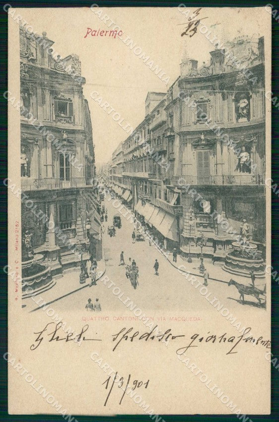 Palermo Città Quattro Cantoni Via Macqueda Modiano 2152 cartolina RT2858 – fronte