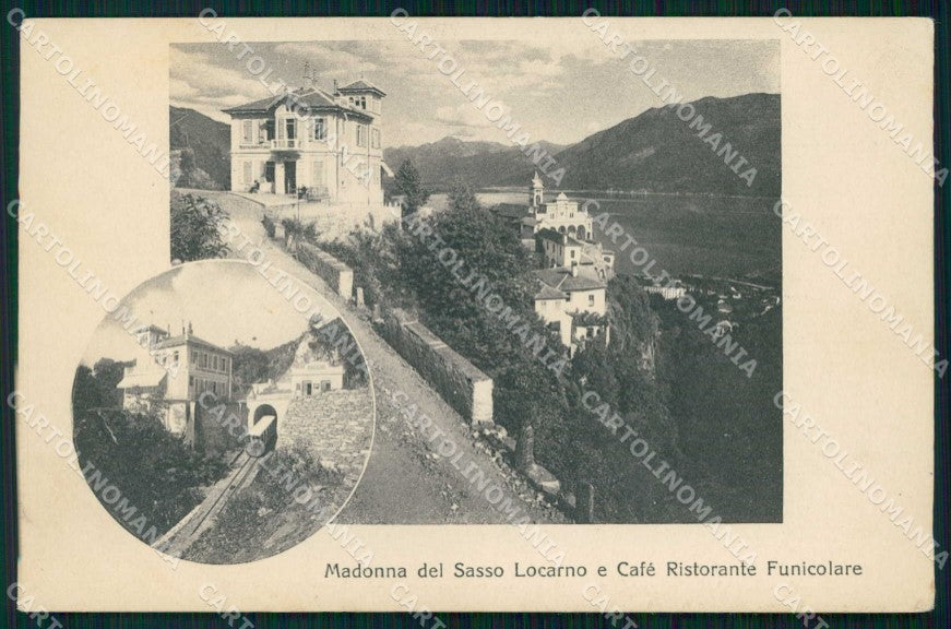 Svizzera Locarno Madonna del Sasso Café Ristorante Funicolare cartolina RT2860 – fronte